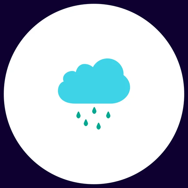Símbolo do computador da nuvem de chuva —  Vetores de Stock