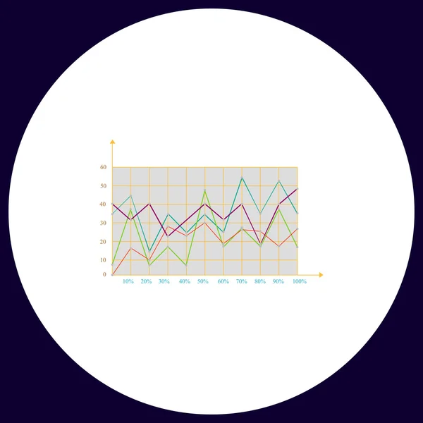 Graphs computer symbol — Stock Vector