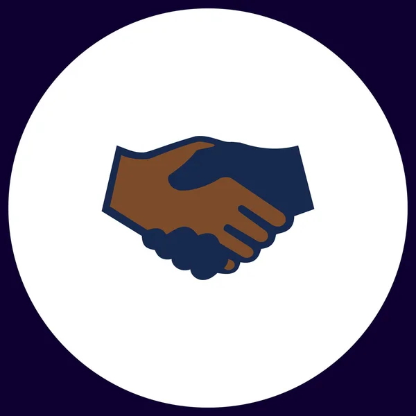 Handshake computer symbol — Stock Vector
