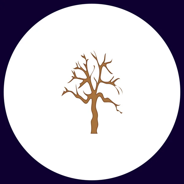 Stary symbol komputer drzewo — Wektor stockowy