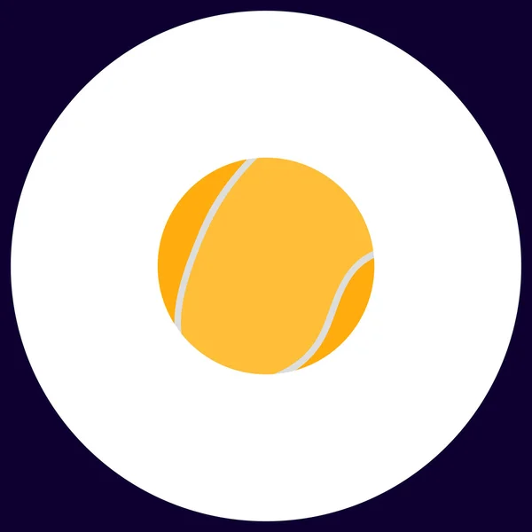 Pelota de tenis símbolo de ordenador — Vector de stock