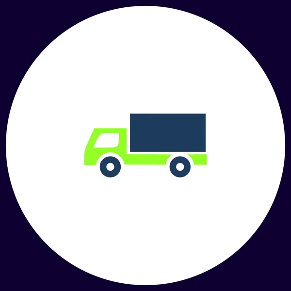 Cargo camion ordinateur symbole — Image vectorielle