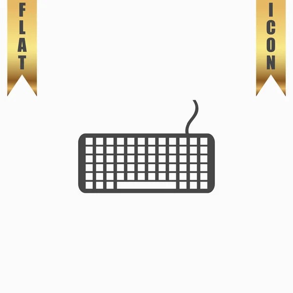 Keyboard flat icon — Stock Vector