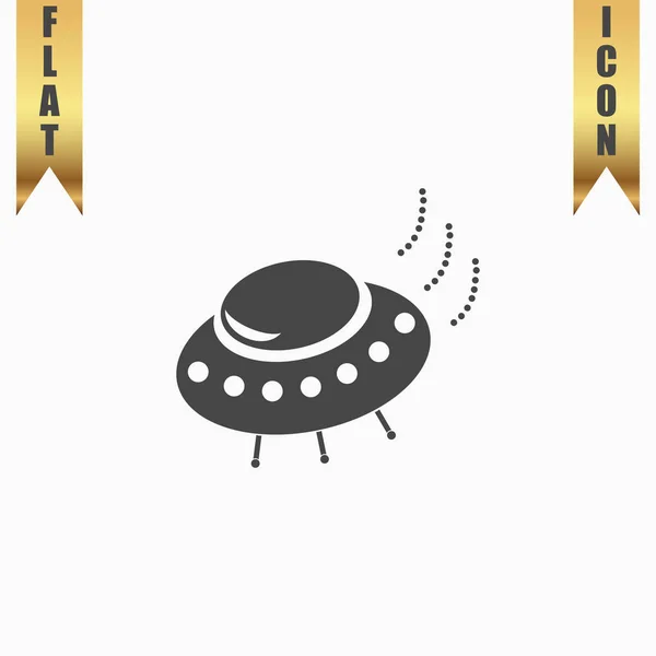 Ufo platt ikon — Stock vektor