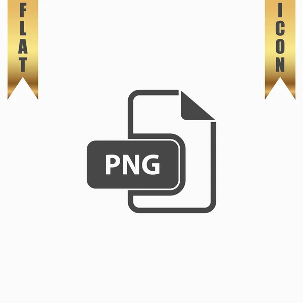 Icono de extensión de archivo de imagen PNG . — Vector de stock