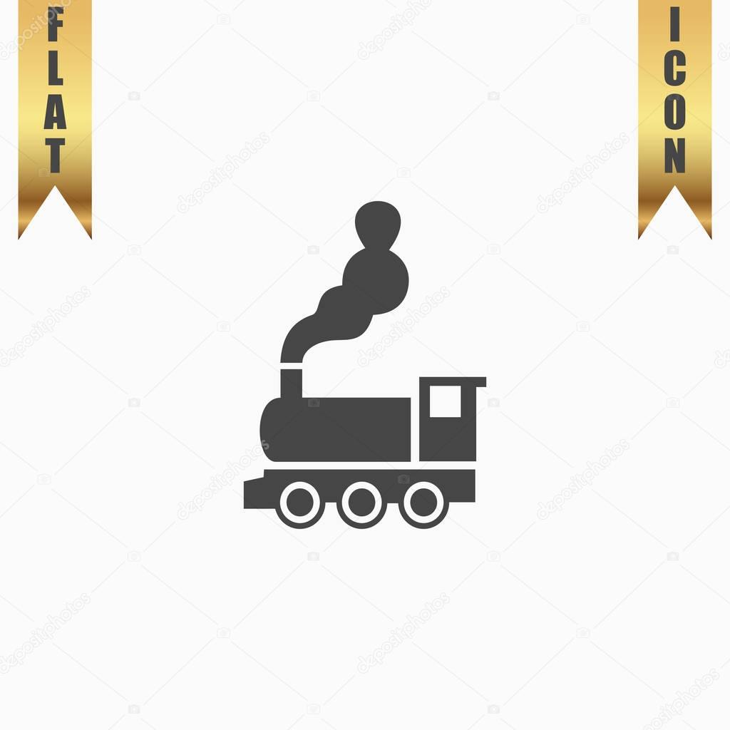 Train flat icon