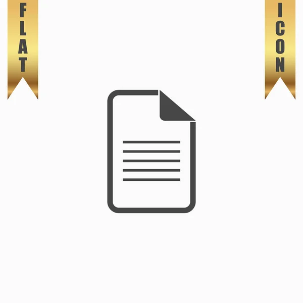 Document flat icon — Stock Vector