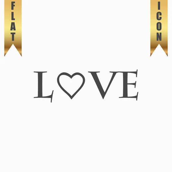 Texte stylisé Amour — Image vectorielle