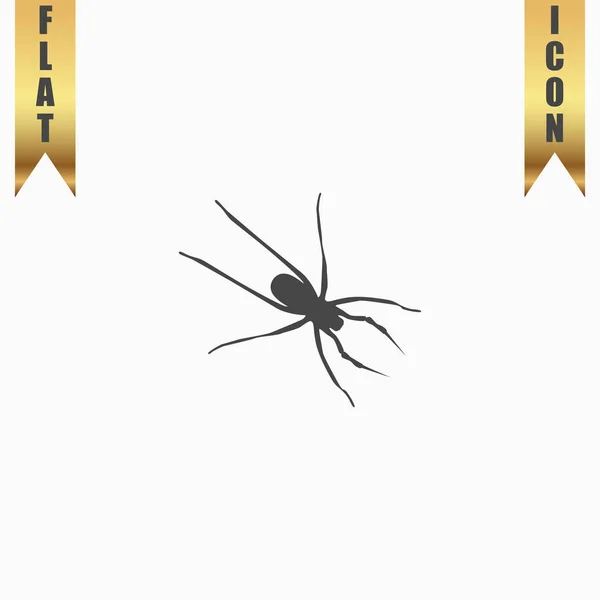 Spider flat icon — Stock Vector