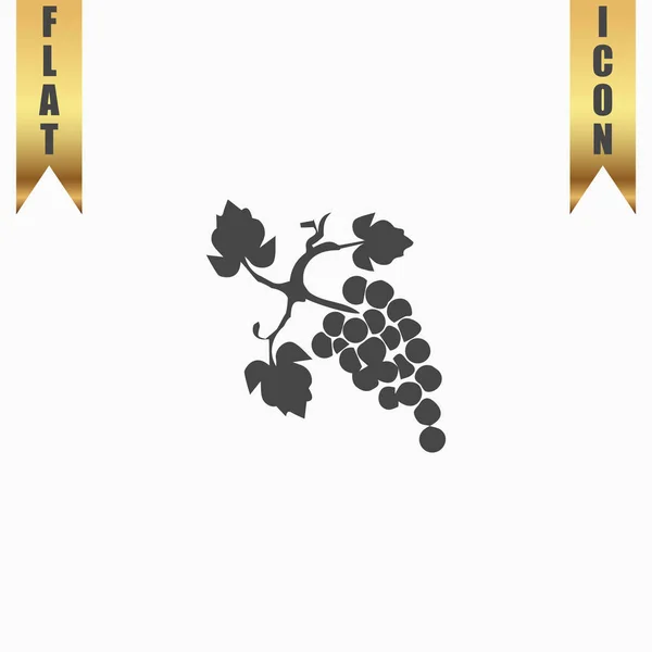Icono de racimo de uvas — Vector de stock