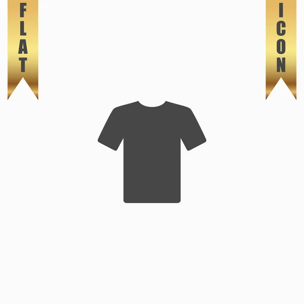 Camiseta icono, ilustración vectorial. Diseño plano — Vector de stock