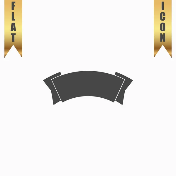 Vector etiqueta icono plano — Vector de stock