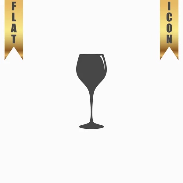 Verre à vin élégant — Image vectorielle