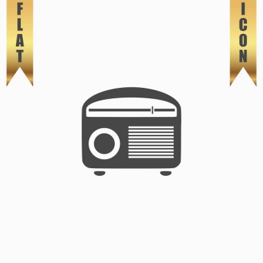 Retro revival radios tuner vector illustration. clipart
