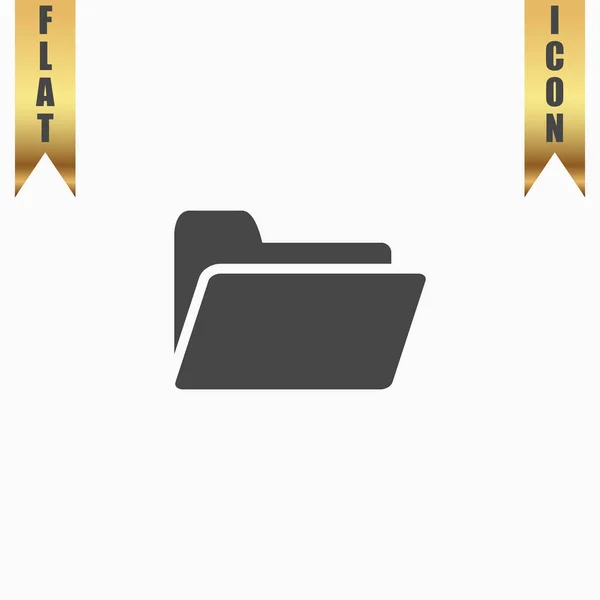 Folder flat icon — Stock Vector