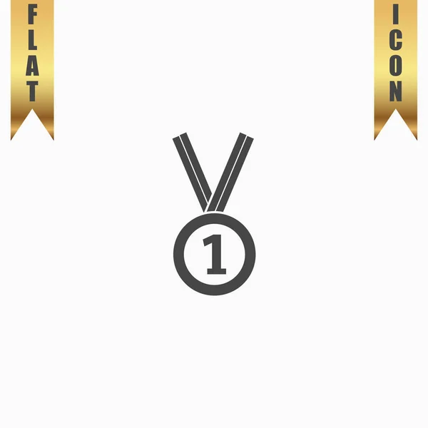 Award medaille pictogram met lint. vector eps10 — Stockvector