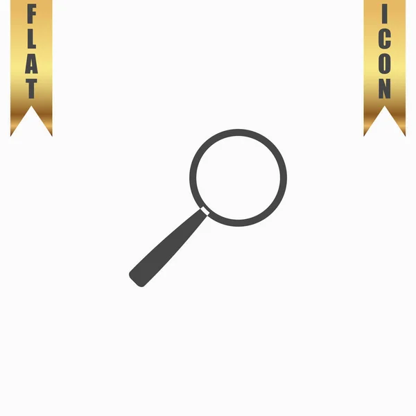 Magnifying glass. Search Icon. Vector illustration. — Stock Vector