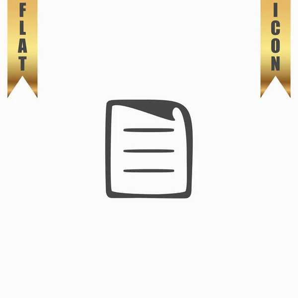 Document flat icon — Stock Vector