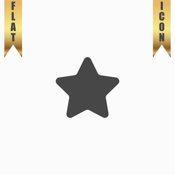 Icono de estrella - aislado — Vector de stock