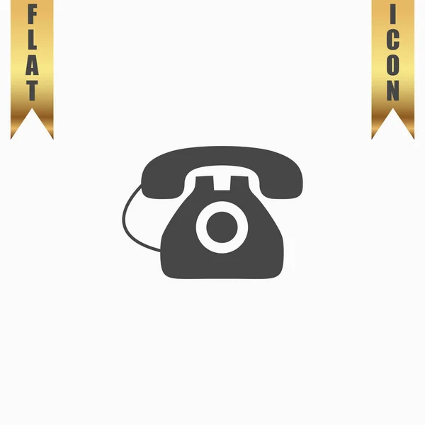 Kantoor telefoon - Vector icon geïsoleerd — Stockvector