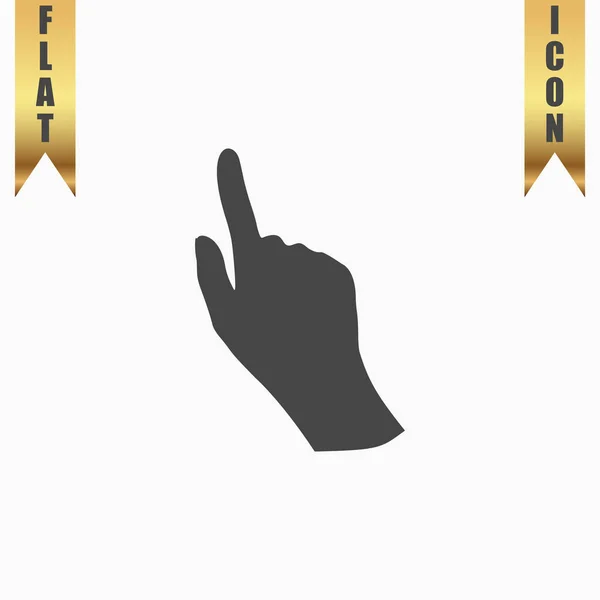 Icona della mano del cursore — Vettoriale Stock