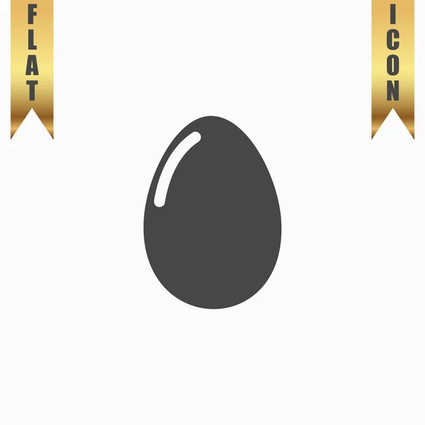 Значок векторного яйца. Эпс 10. Легко редактировать — стоковый вектор