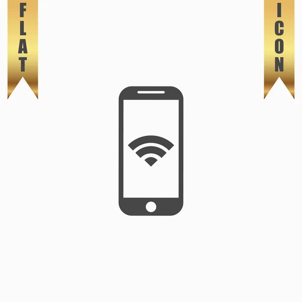 Wi fi en tu smartphone — Vector de stock