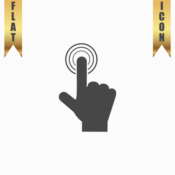 Cliquer. pointeur d'icône de main. vecteur — Image vectorielle