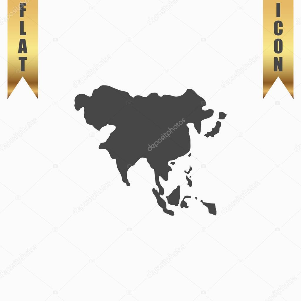 Asia map vector