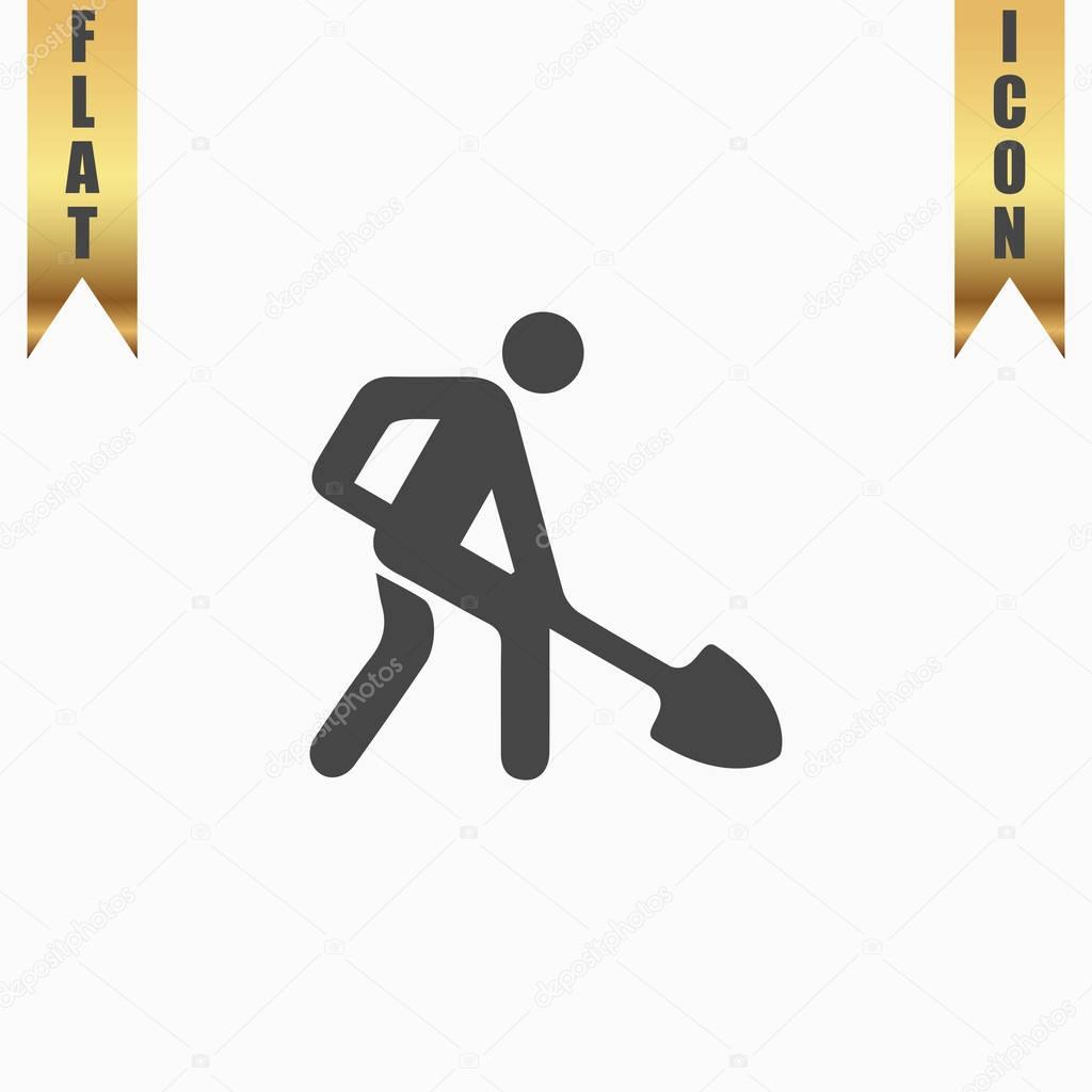building site flat icon