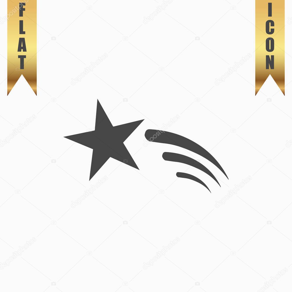 Shooting star vector icon