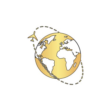 Hava seyahat bilgisayar simgesi