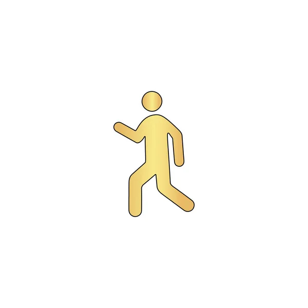 Marcher symbole de l'ordinateur — Image vectorielle