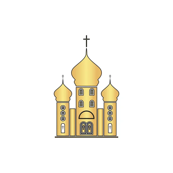 Iglesia símbolo de ordenador — Vector de stock