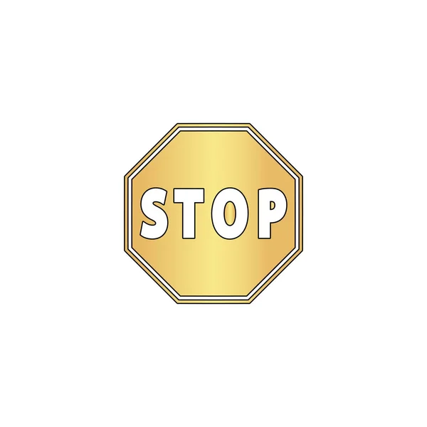 Stopbord pictogram computer symbool — Stockvector