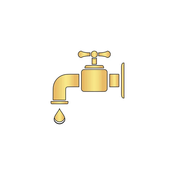 Computersymbol Wasserhahn — Stockvektor