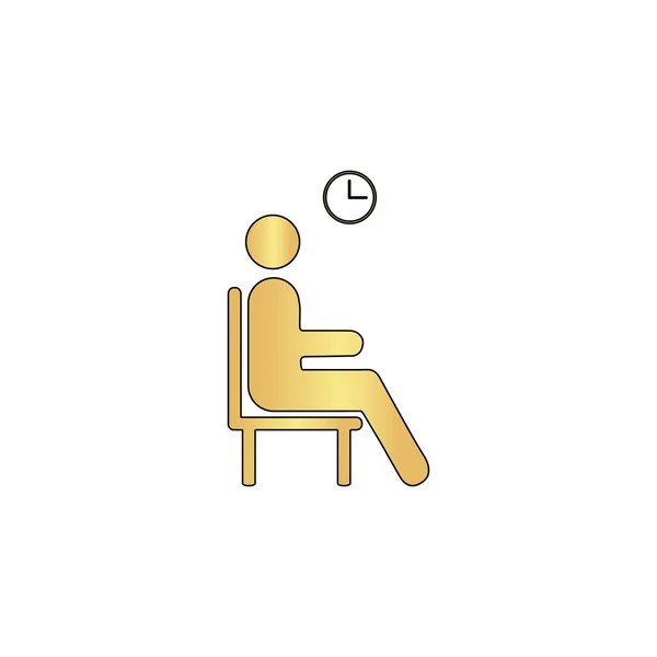 Attendre symbole de l'ordinateur — Image vectorielle