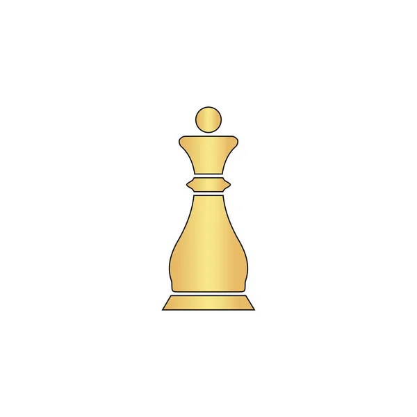 Schaken koningin computer symbool — Stockvector