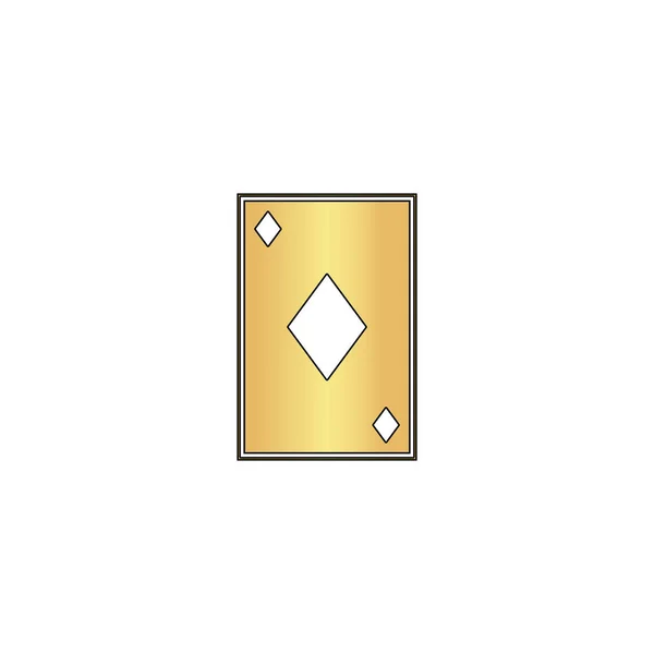 Diamonds card computer symbol — Stock Vector