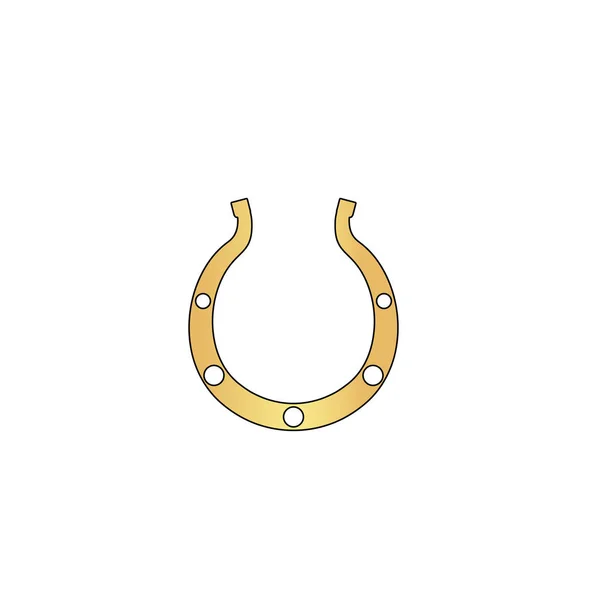 Символ компьютера Luck Horseshoe — стоковый вектор