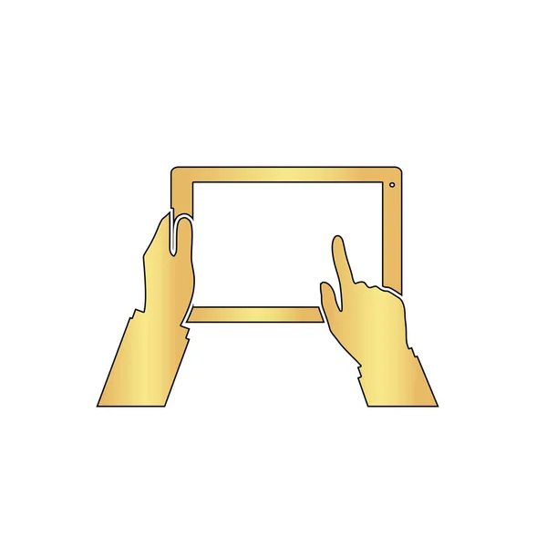 Utiliser le symbole Tablet Computer — Image vectorielle