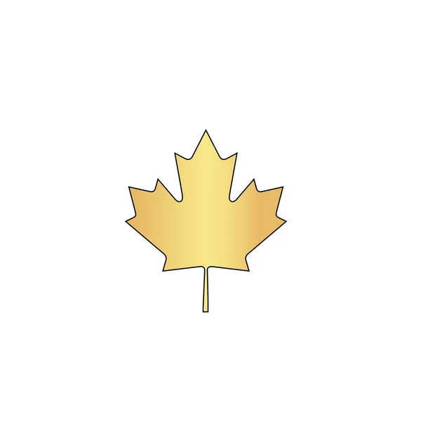 Hoja canadiense símbolo de ordenador — Vector de stock