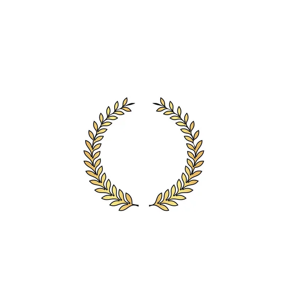 Laurel corona símbolo de la computadora — Vector de stock