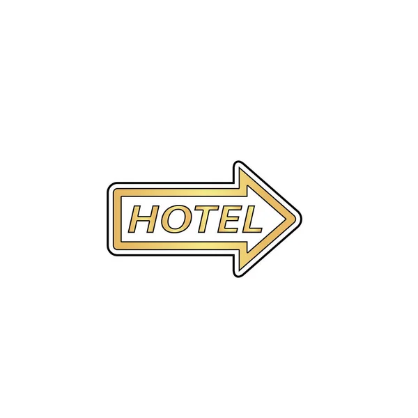 Hotel počítače symbol — Stockový vektor