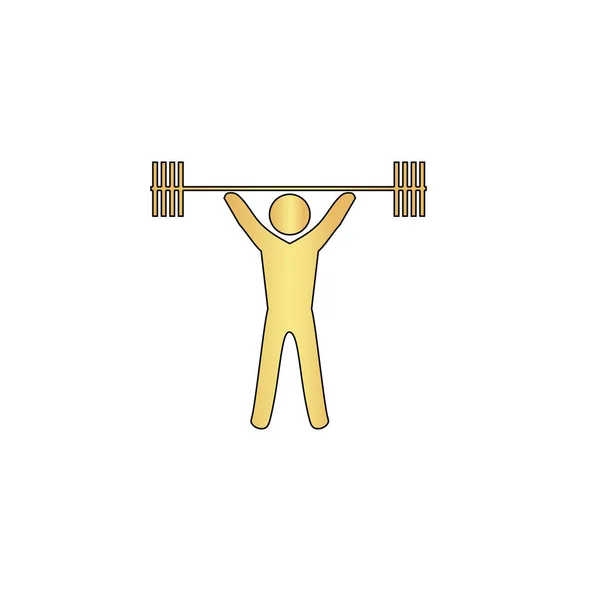 Símbolo informático de levantamiento de pesas — Archivo Imágenes Vectoriales