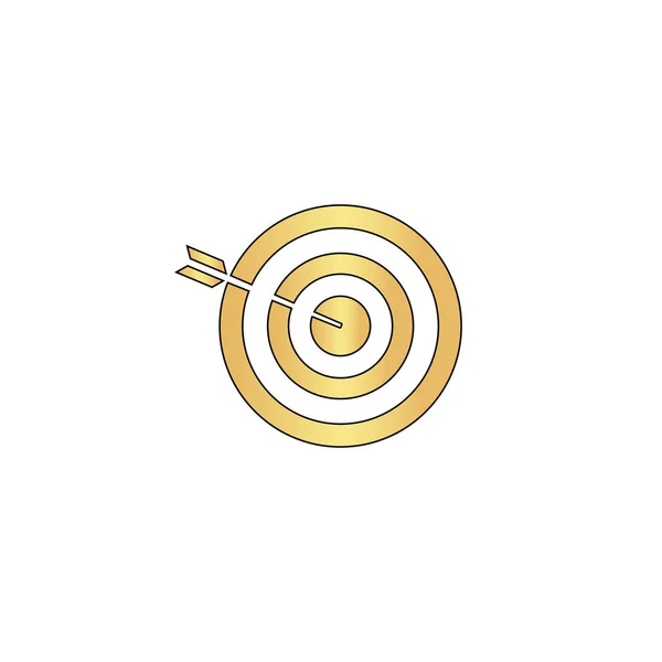 Bullseye símbolo de la computadora — Vector de stock