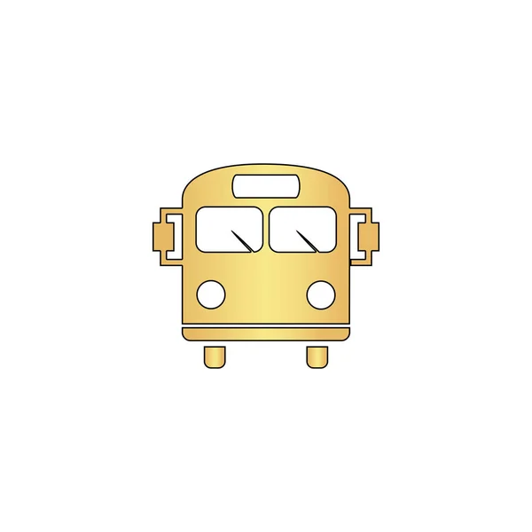 Símbolo do computador do autocarro escolar —  Vetores de Stock