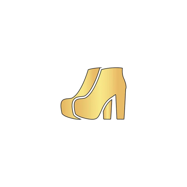 Woman boots computer symbol — Stock Vector
