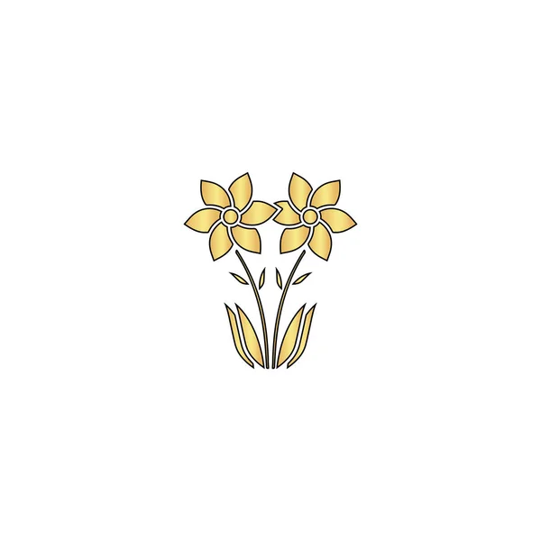 Símbolo flor ordenador — Archivo Imágenes Vectoriales