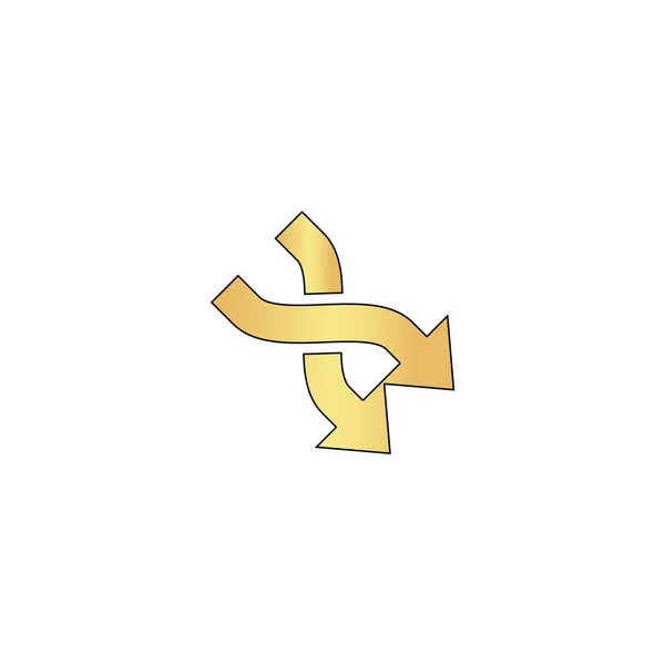 Символ стрелки пересечения — стоковый вектор